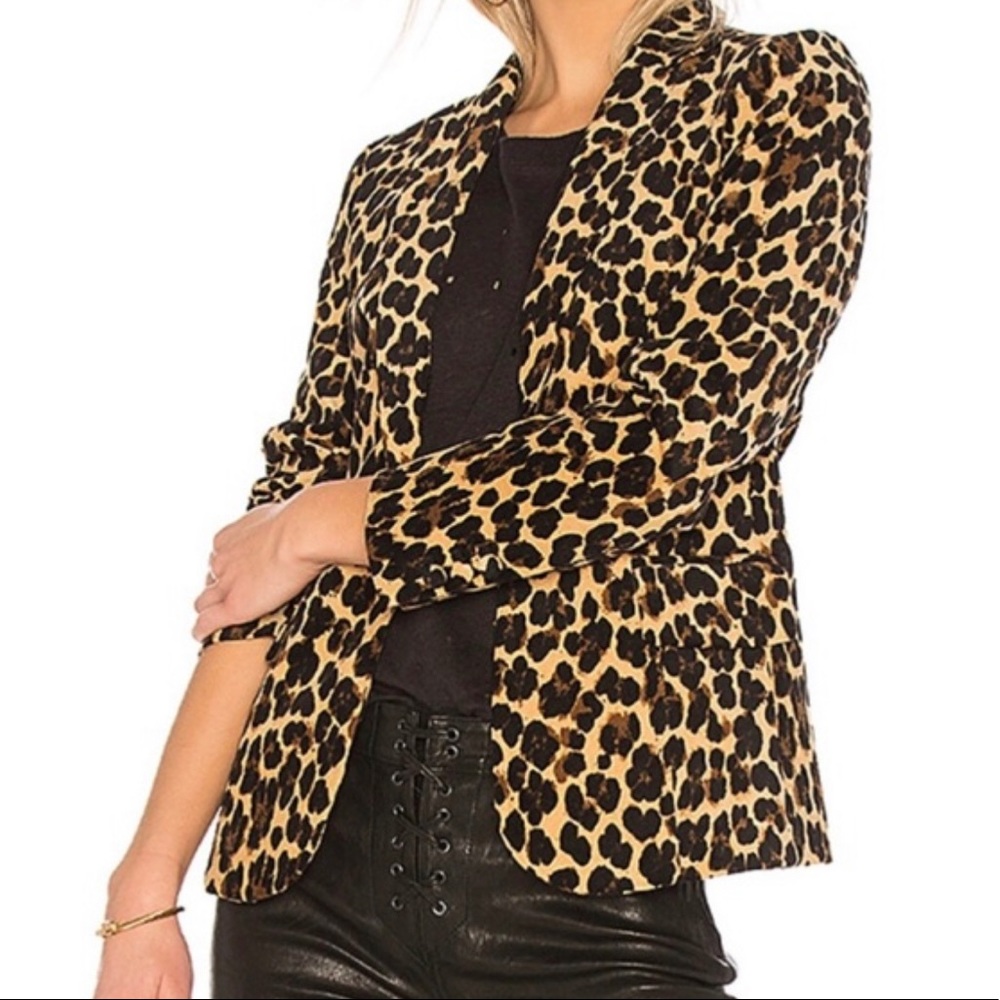 Frame Animal Print Blazer